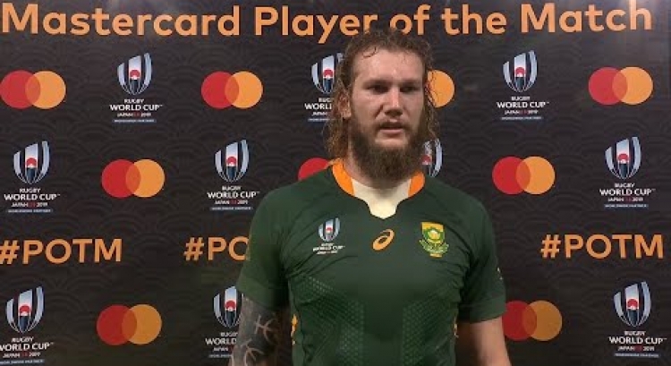 RG Snyman wins Mastercard Player of the Match against Canada
