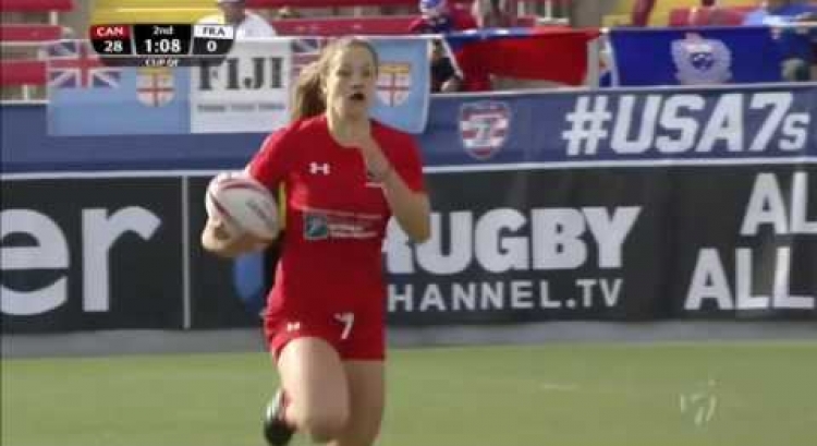 Crossley scores first HSBC World Rugby Women's Sevens Series try