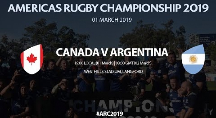 Americas Rugby Championship 2019 - Canada v Argentina XV - Live