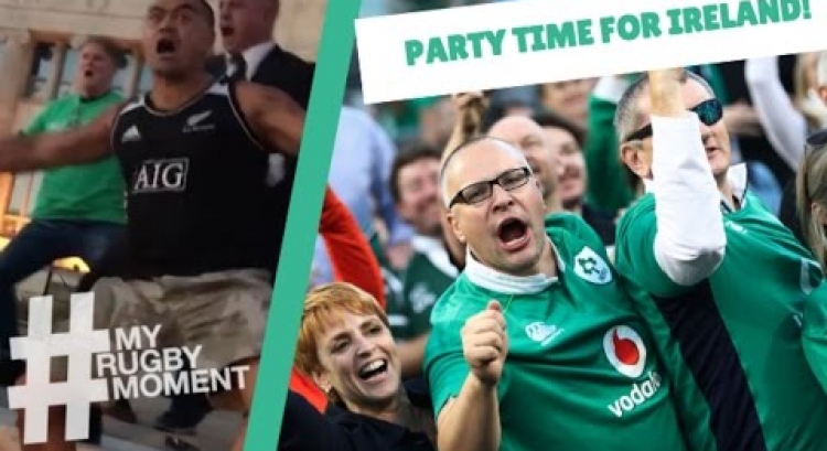 Ireland fans celebrate epic win in Chicago | #MyRugbyMoment