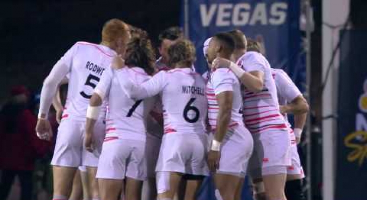 Highlights: Day two of men's USA Sevens in Las Vegas