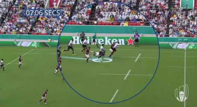 Player tracking on amazing Fiji try at Rugby World Cup 2019