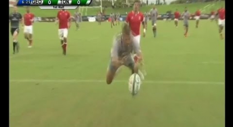Epic try from Soso Matiashvili in Pacific Nations Cup