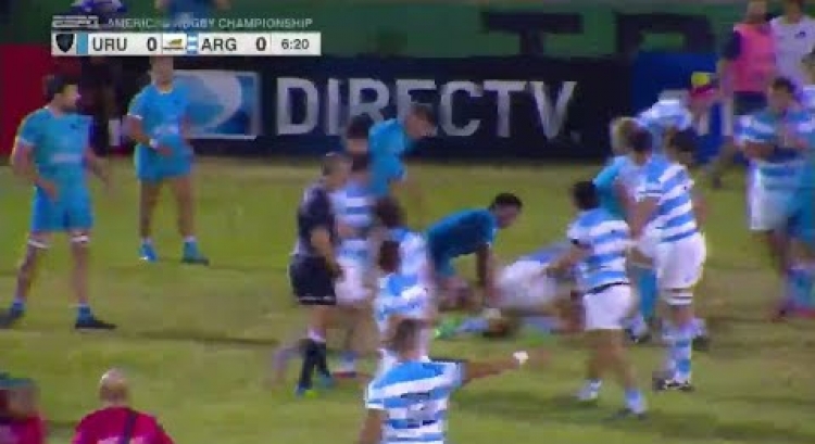 Uruguay score first try against Argentina
