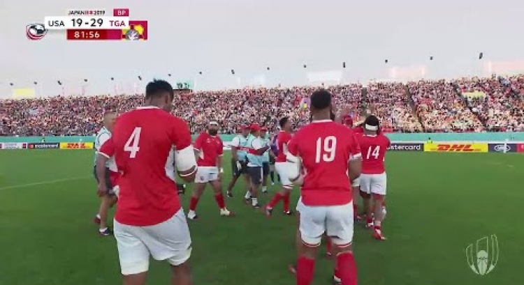 Special moment as Siale Piutau takes last kick for Tonga