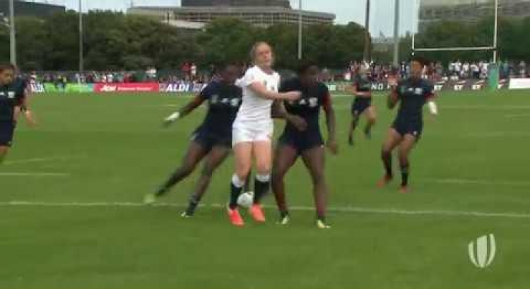Tapper scores great backs move at Women's Rugby World Cup