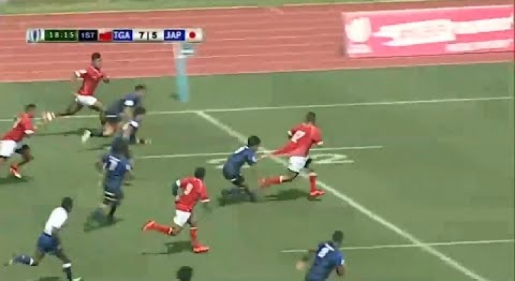 Sosaia Tokai scores wonder try for Tonga A - World Rugby Paciific Challenge