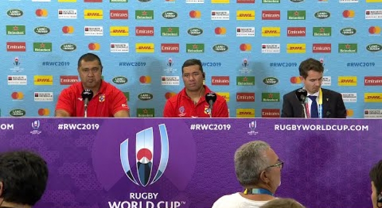 Tonga post match press conference at Rugby World Cup 2019
