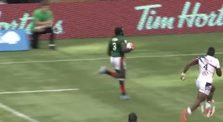 Oscar Ouma scores late try for Kenya