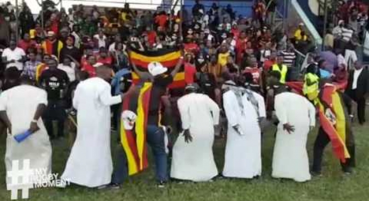 Uganda rugby fan celebrations | #MyRugbyMoment