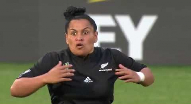 HAKA! New Zealand perform haka after winning the Women's Rugby World Cup