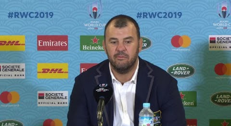 Cheika and Pocock speak after Australia book place in quarter-final