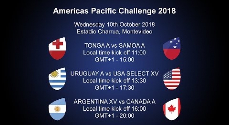 It's Uruguay A v USA Rugby Select XV on match day two of the World Rugby Americas Pacific Challenge