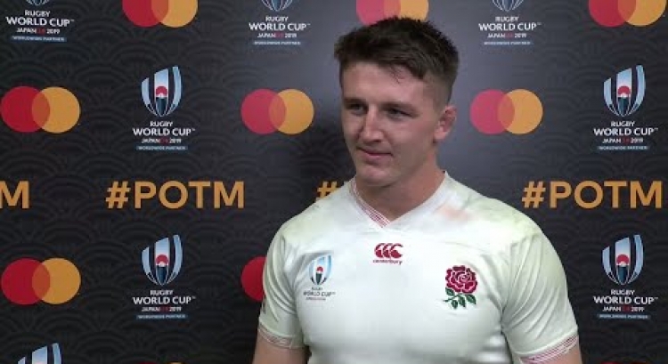Tom Curry wins Mastercard player of the match for England