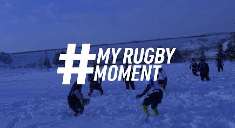 Snow rugby in Afghanistan | #MyRugbyMoment