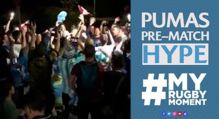 Los Pumas get fired up with fans | #MyRugbyMoment