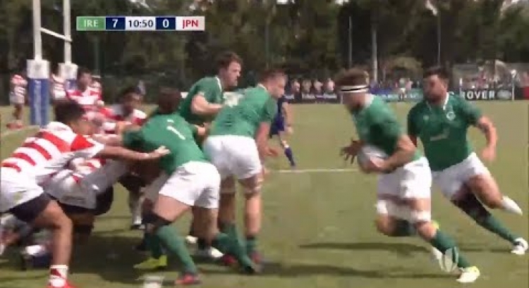 Brilliant line-out move leads to Irish try