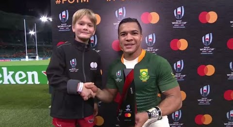 Kolbe wins Mastercard Player of the Match against Italy