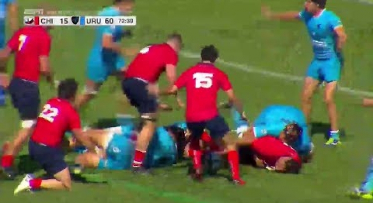 Uruguay score Runaway Try v Chile