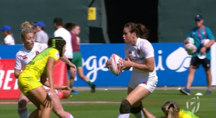 Seven incredible tries from the women's Dubai Sevens