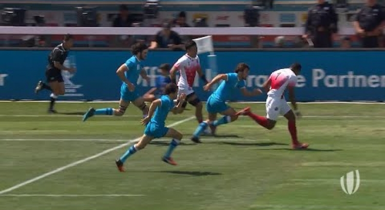 Josefa Lilidamu is on a different level of skill! - Rugby World Cup Sevens 2018