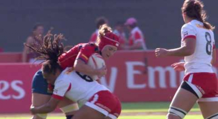 RE:LIVE! Williams AWESOME tackle at the Dubai 7s