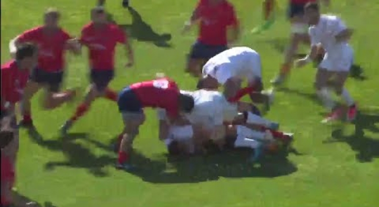 USA's Nat Augspurger scores fantastic team try