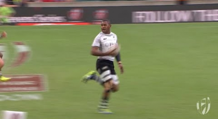 Jasa Veremalua scores a stunning try for Fiji in London Cup final!