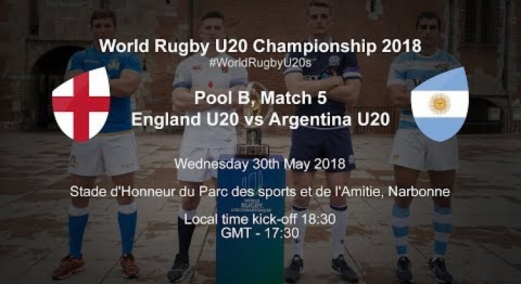 Live: World Rugby U20 Championship - England U20 v Argentina U20