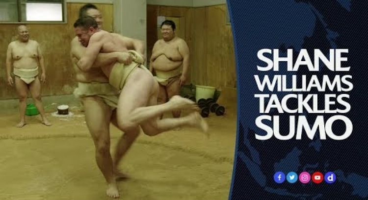 Shane Williams tackles sumo wrestling | BIG in Japan