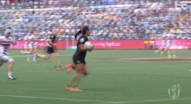 FOUR TRIES IN 14 MINUTES | Stacey Fluhler takes NZ into Sydney final