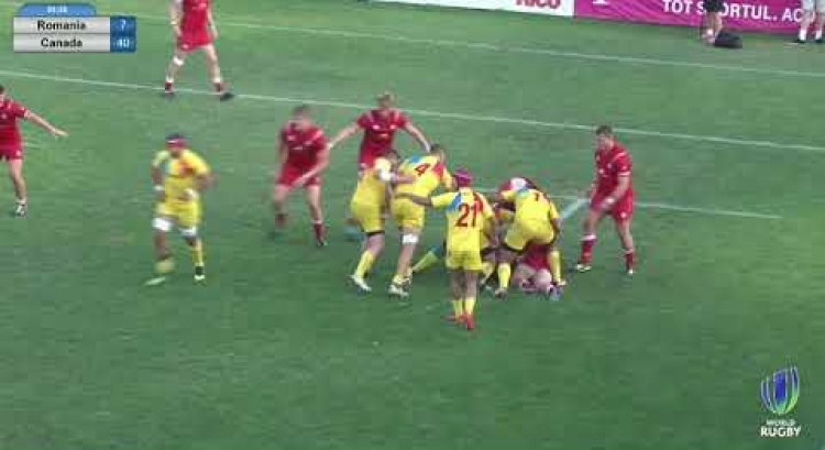 Highlights | Canada U20 end Junior World Rugby Trophy with heavy win over Romania U20