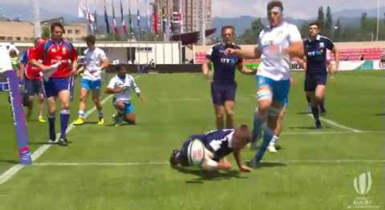 Nairn shows amazing footwork to score for Scotland U20s!