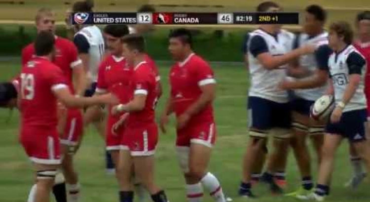 2017 Junior World Rugby Trophy Qualifier — Canada vs. USA — Game 1 Highlights