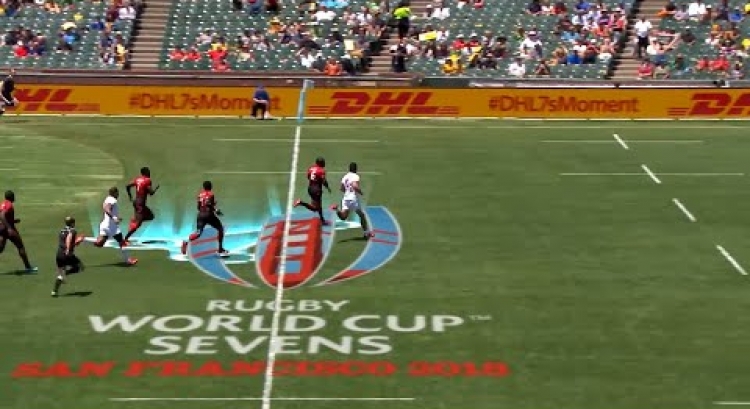 Collins Injera's pace at Rugby World Cup Sevens!