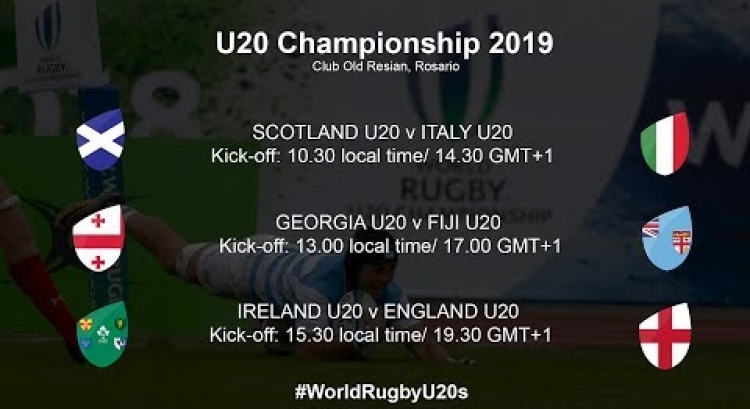 World Rugby U20 Championship 2019 - Georgia U20 v Fiji U20