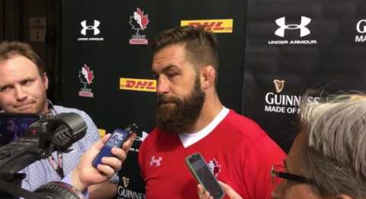 Canada vs Japan, post-game interview with Jamie Cudmore