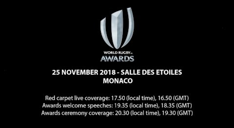 We’re LIVE for the World Rugby Awards in Monaco! #WorldRugbyAwards