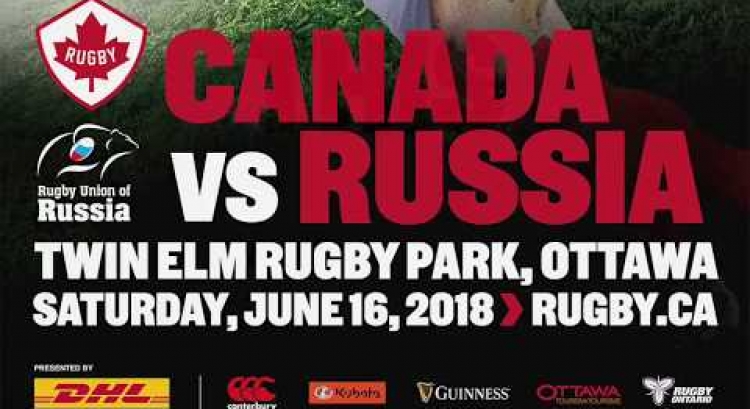 Canada's Men's Rugby Team to face Russia on June 16 in Ottawa