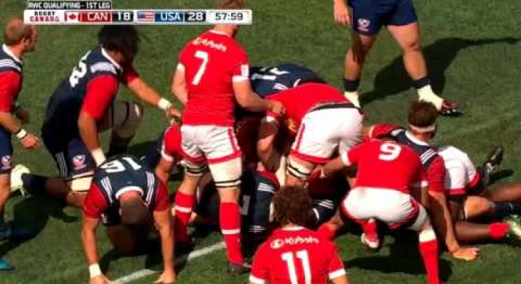2019 Rugby World Cup Qualification — Canada vs. USA — Game 1 — Highlights