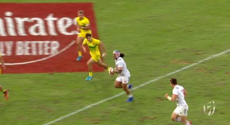 RE:LIVE: USA score incredible last minute try