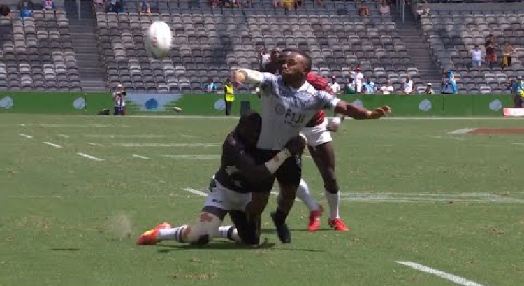 Brilliant Fiji try with epic offload at Sydney Sevens