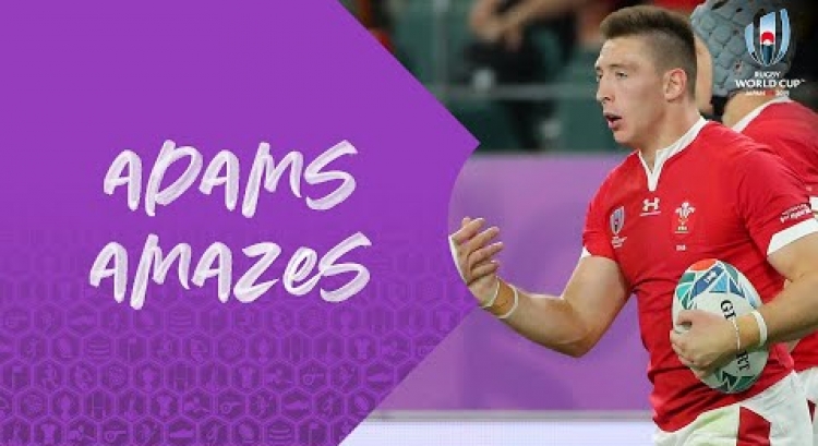Three incredible tries from Wales' Josh Adams at Rugby World Cup 2019