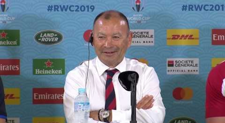 Post match press conference with Eddie Jones and Owen Farrell
