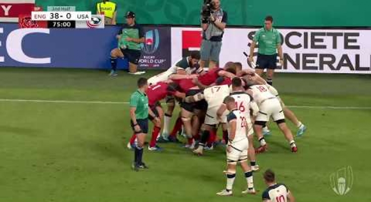 All Angles of England's great try v USA