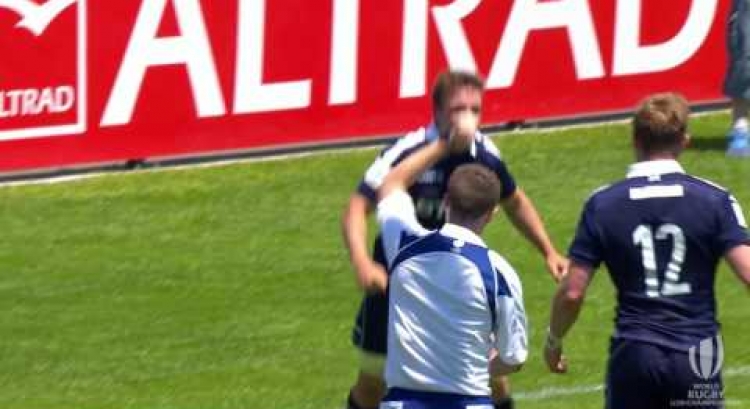 Scotland U20s score incredible length of the pitch try