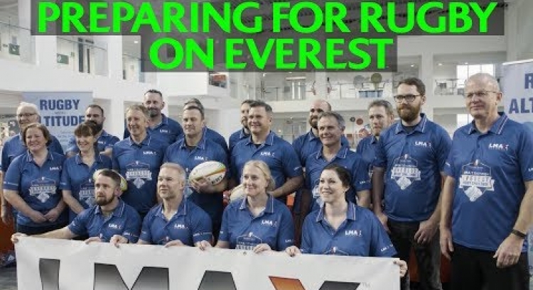 Training to play rugby on Everest!