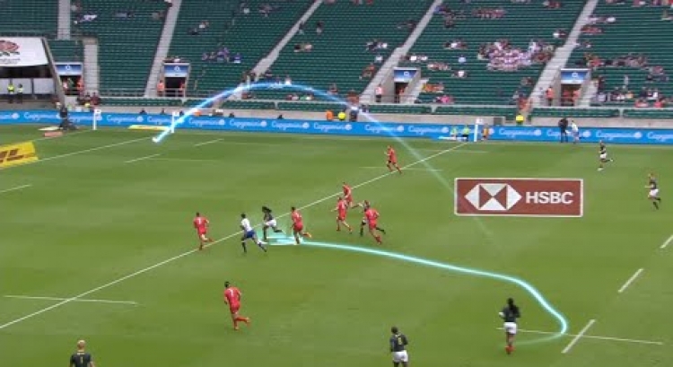 Skills on show from Cecil Afrika at the London 7s