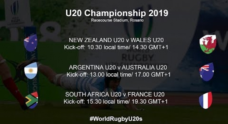 World Rugby U20 Championship 2019 - New Zealand U20 v Wales U20