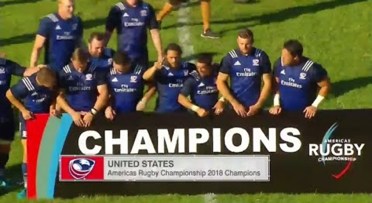 USA lift trophy after beating Uruguay - Americas Rugby Championship
